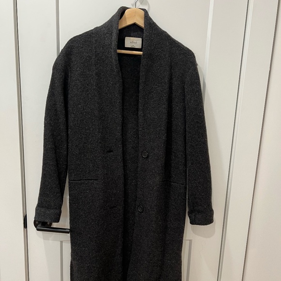 Long Wool Cardigan Jacket - Picture 3 of 4